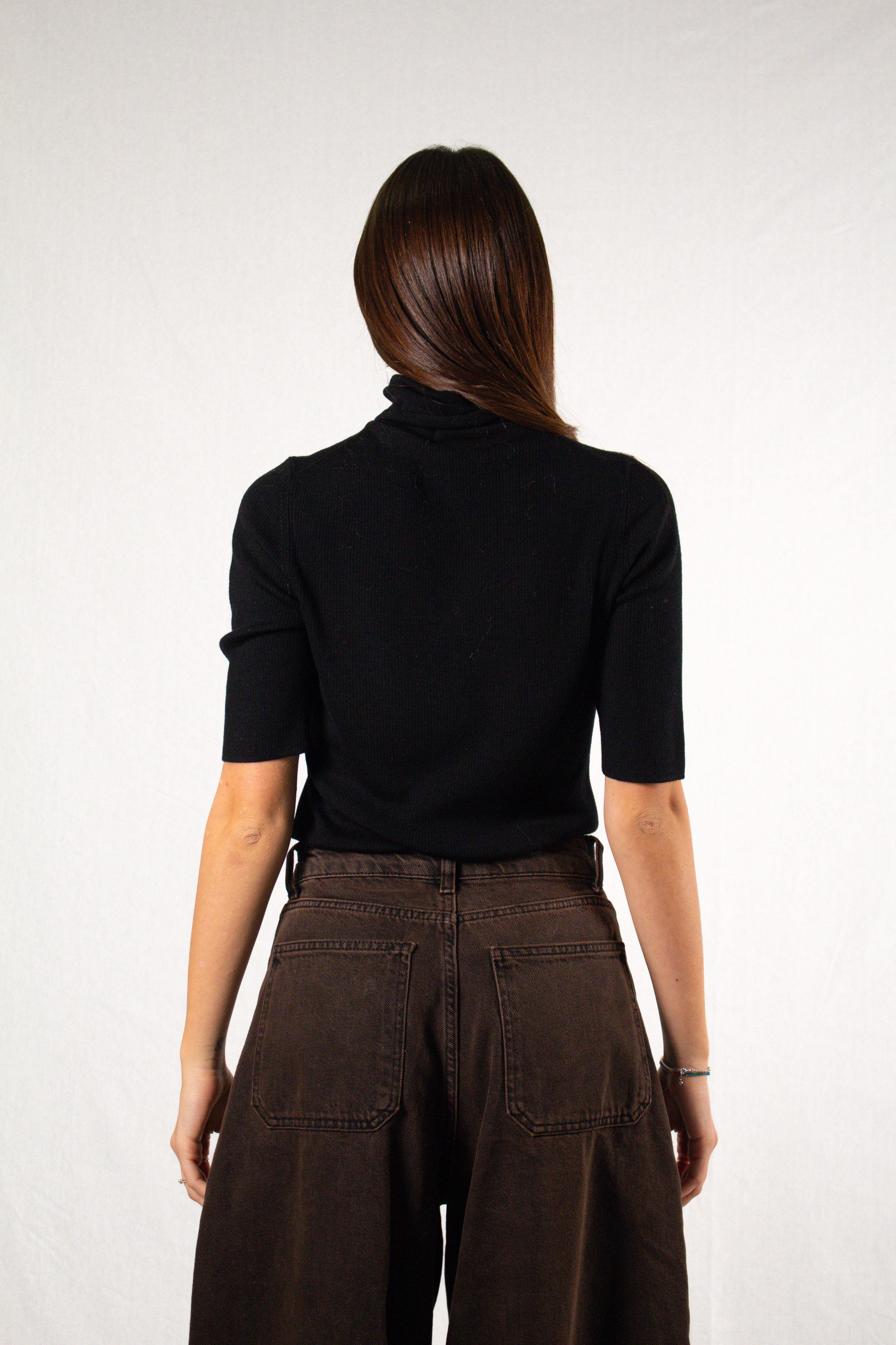 Maglia Half Sleeve Turtleneck