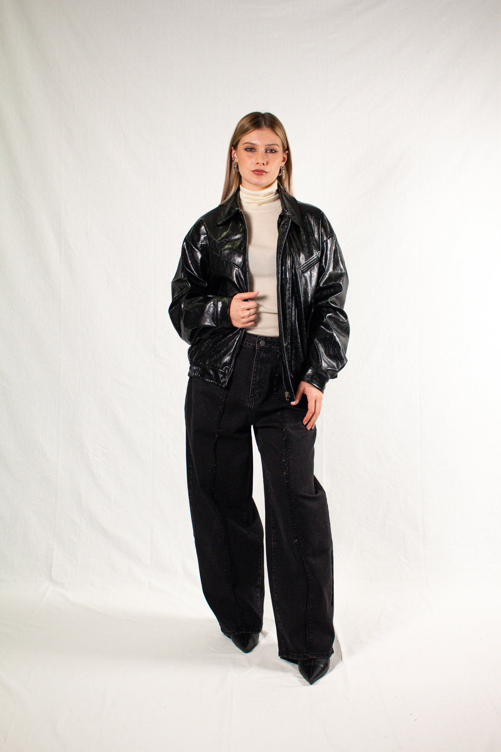 Giacca Leather Gloss